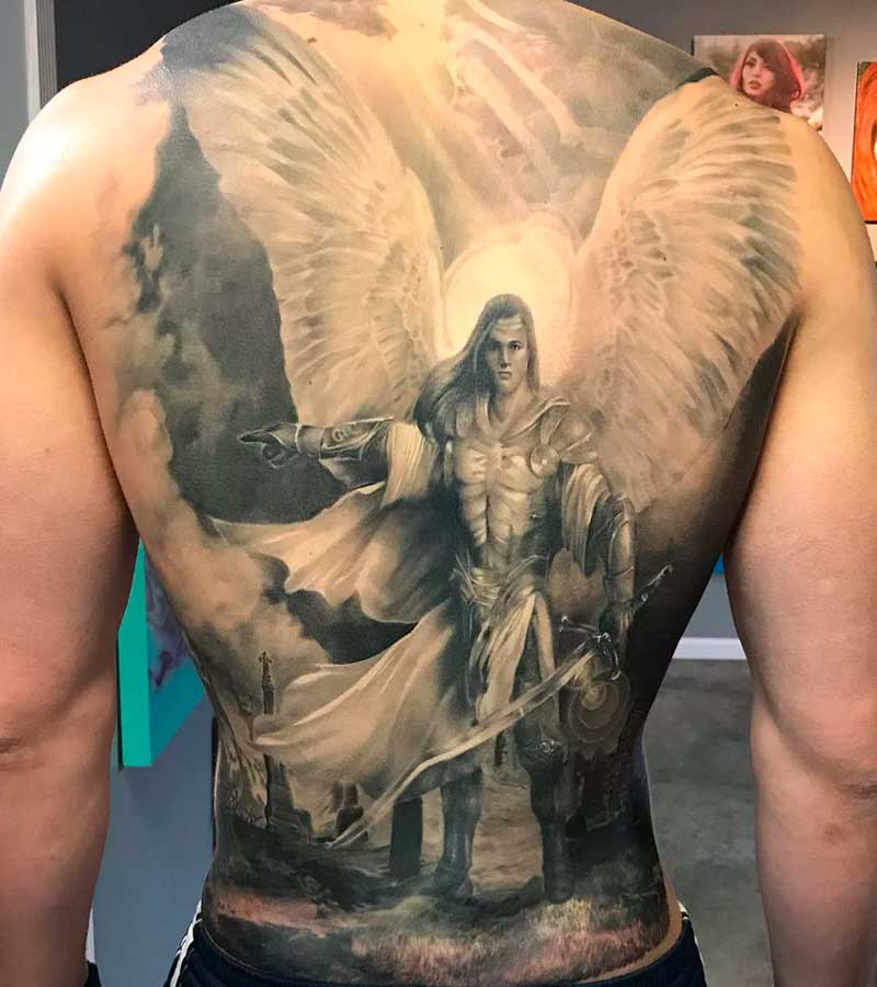 tatuajes de angeles para hombres 29