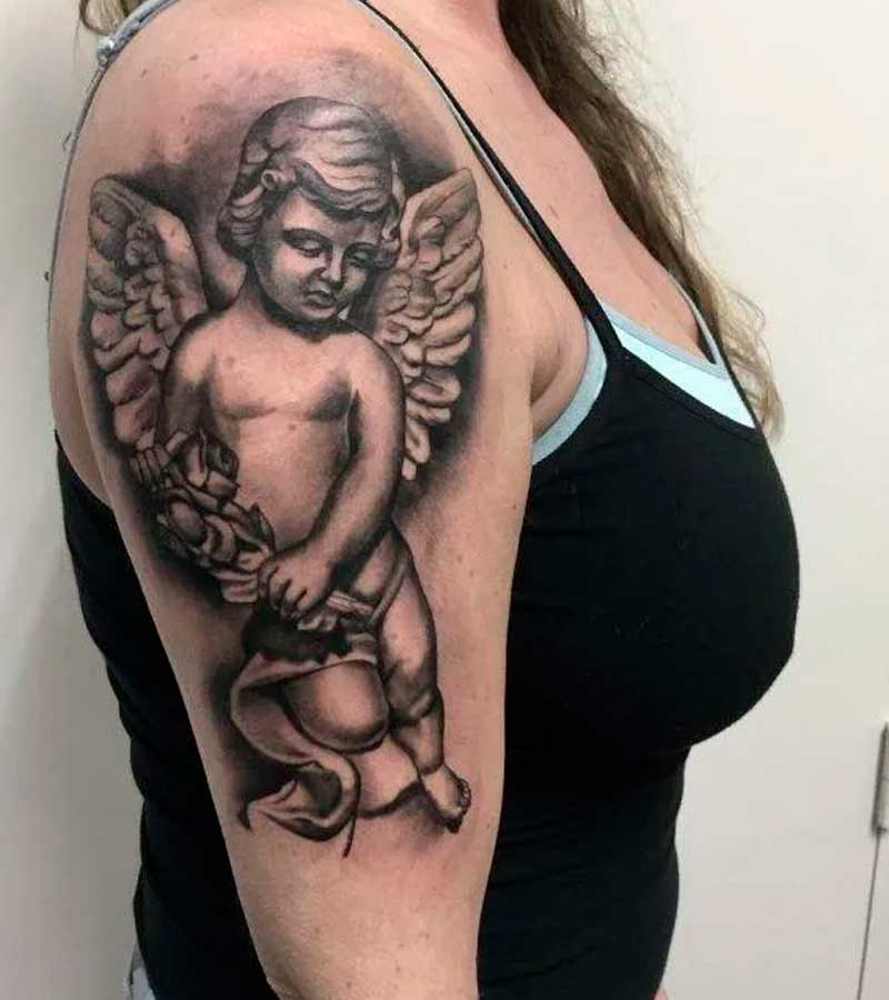 tatuajes de angeles para mujeres 11
