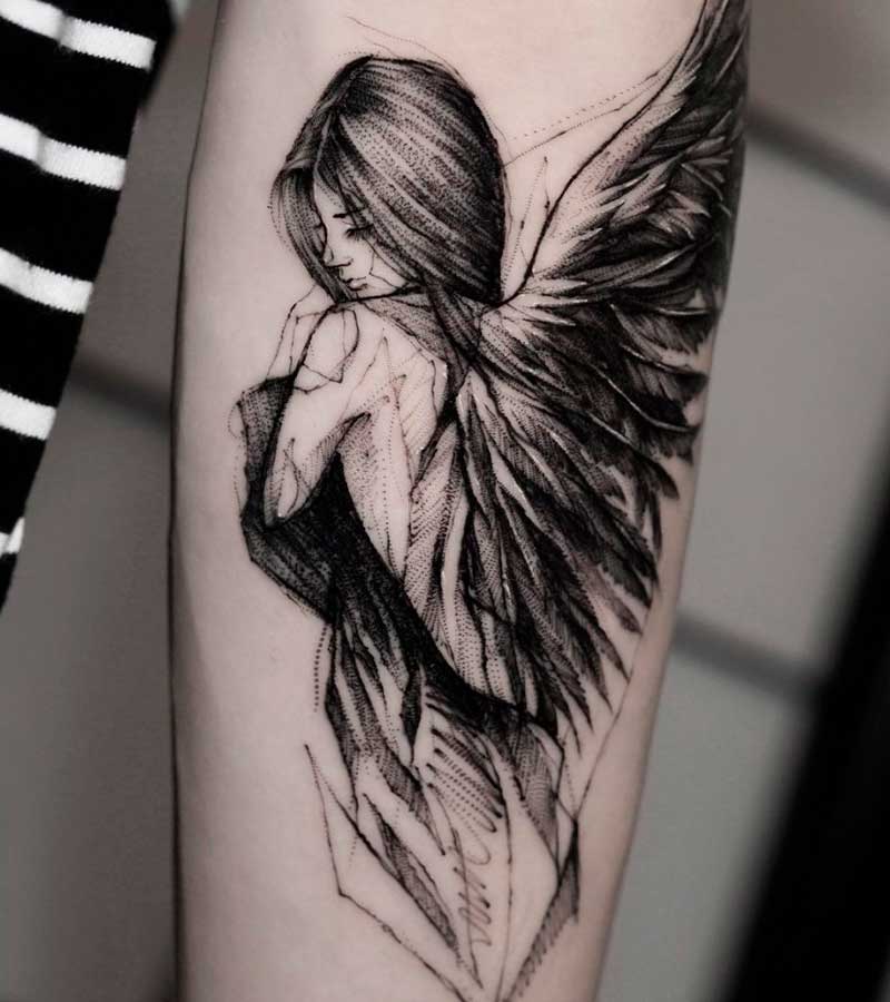tatuajes de angeles para mujeres 3