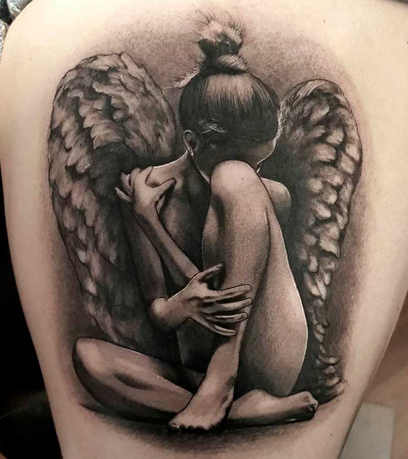 tatuajes de angeles para mujeres 8