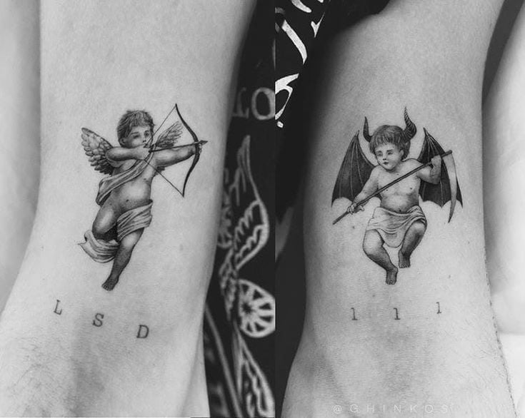 tatuajes de angeles para parejas 1