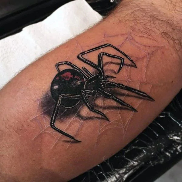 Tatuajes de arañas: 🕷 Significado y mejores diseños 21 tatuajes de aranas viuda negra