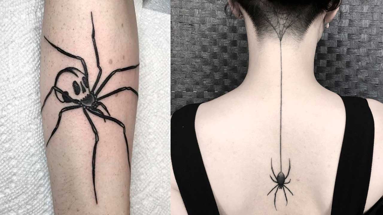 Tatuajes de arañas: 🕷 Significado y mejores diseños