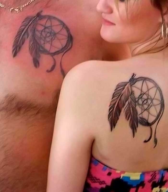 tatuajes de atrapasuenos para novios