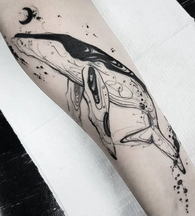 tatuajes de ballenas jorobadas