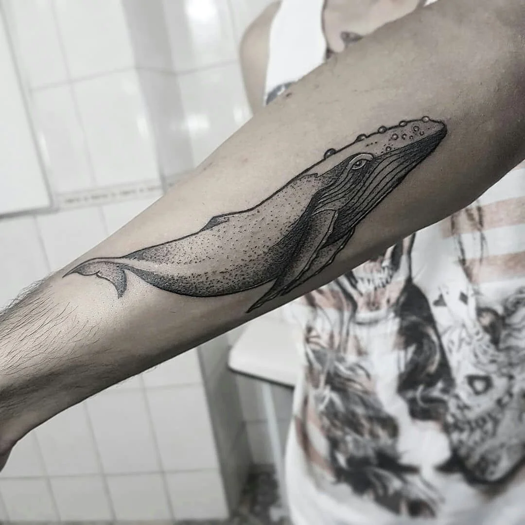 tatuajes de ballenas para caballeros