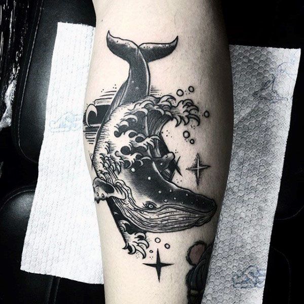 tatuajes de ballenas para chicos
