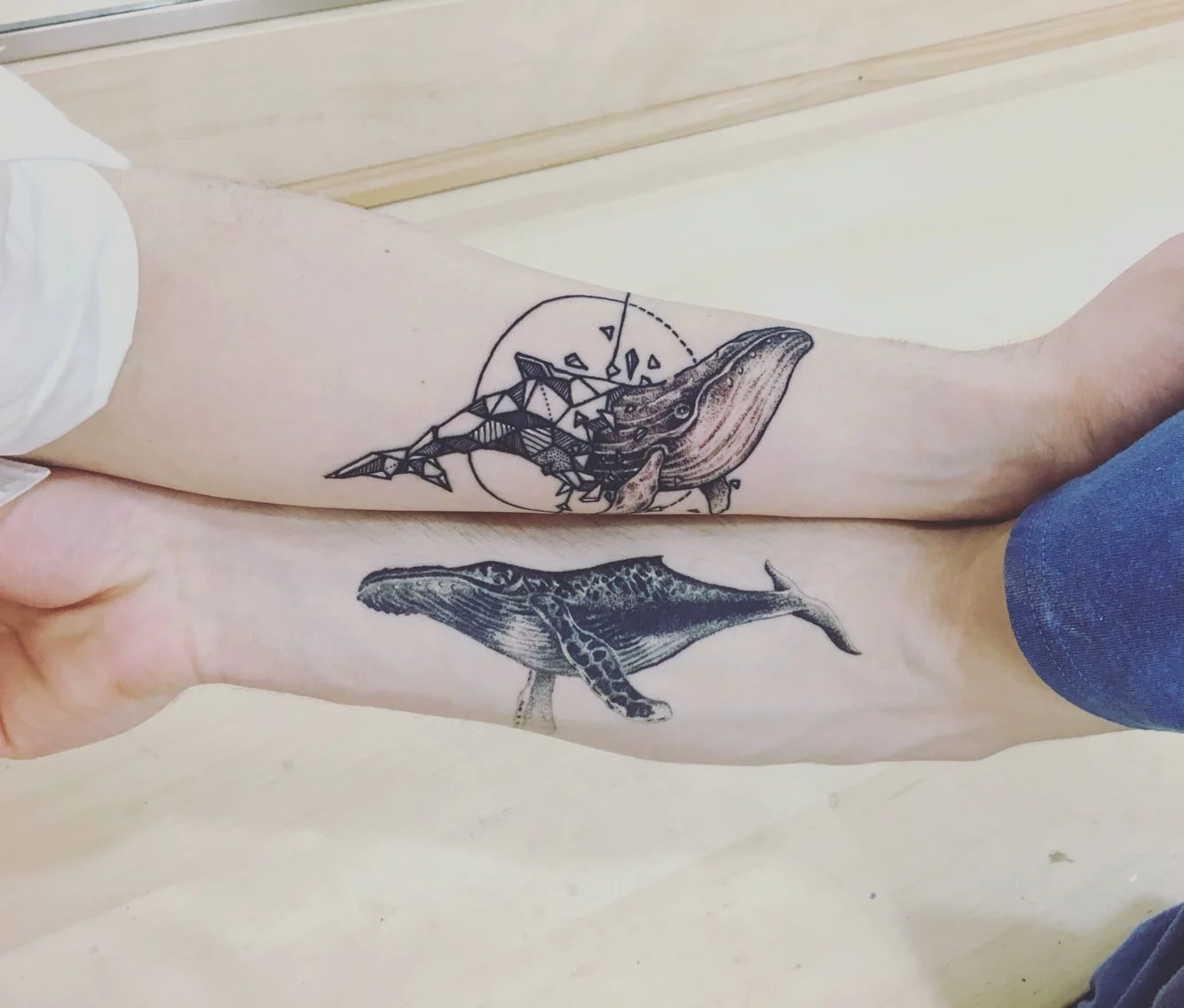 tatuajes de ballenas para enamorados