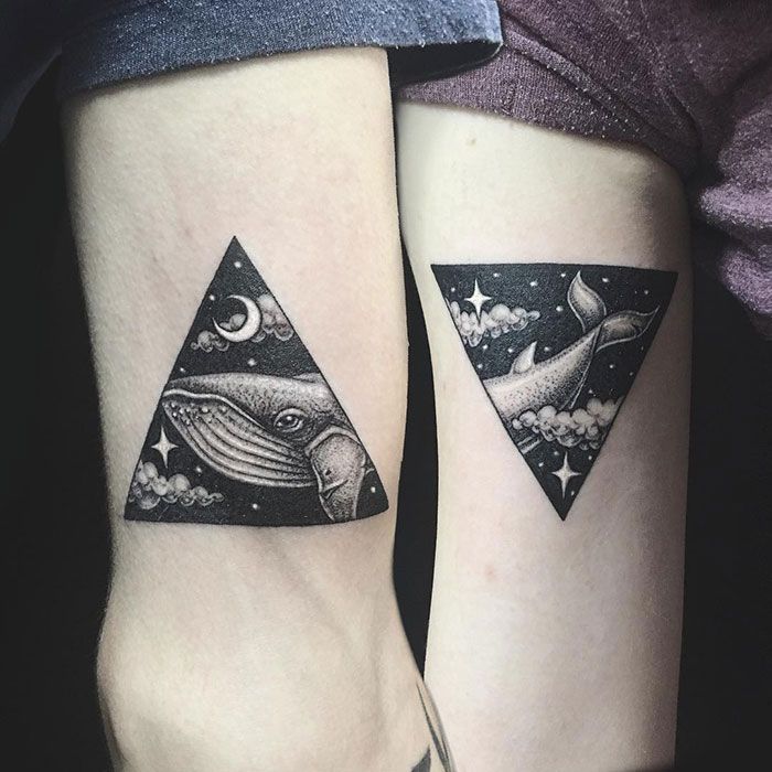 tatuajes de ballenas para parejas