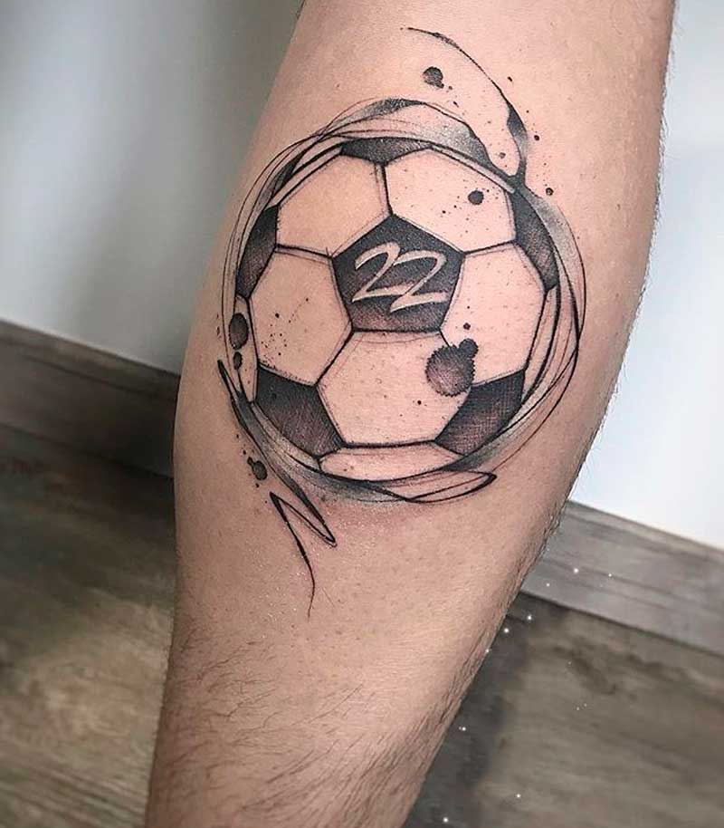 tatuajes de balones de futbol