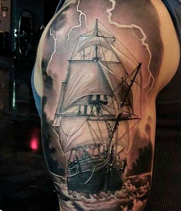 tatuajes de barcos vikingos