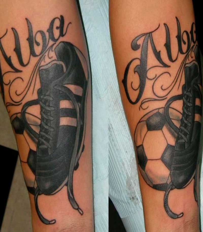 tatuajes de botas de futbol 12