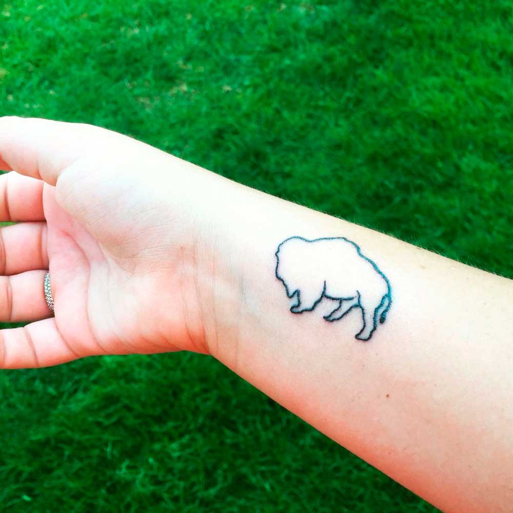 tatuajes de bufalos pequenos