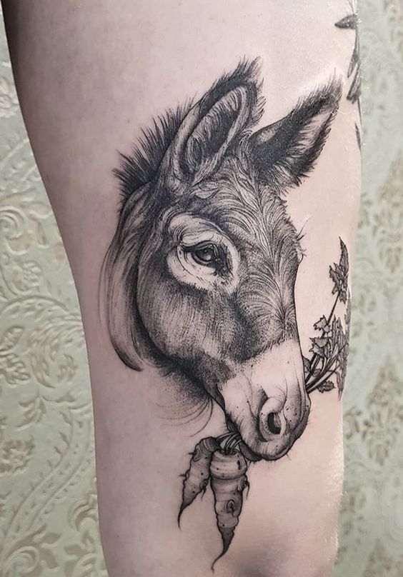 tatuajes de burros para mujeres