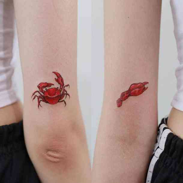 tatuajes de cangrejos para novios