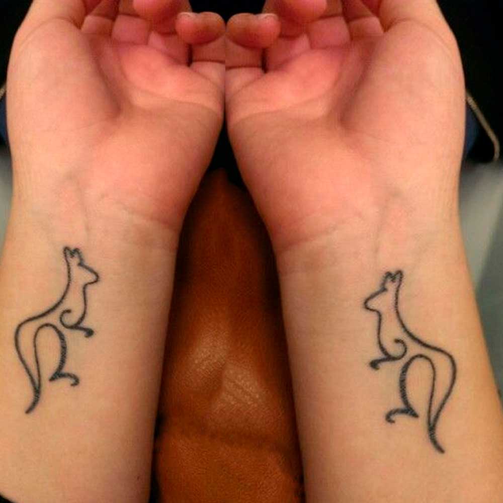 tatuajes de canguros para parejas