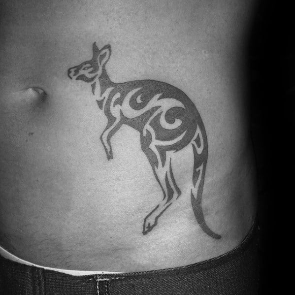 tatuajes de canguros tribales