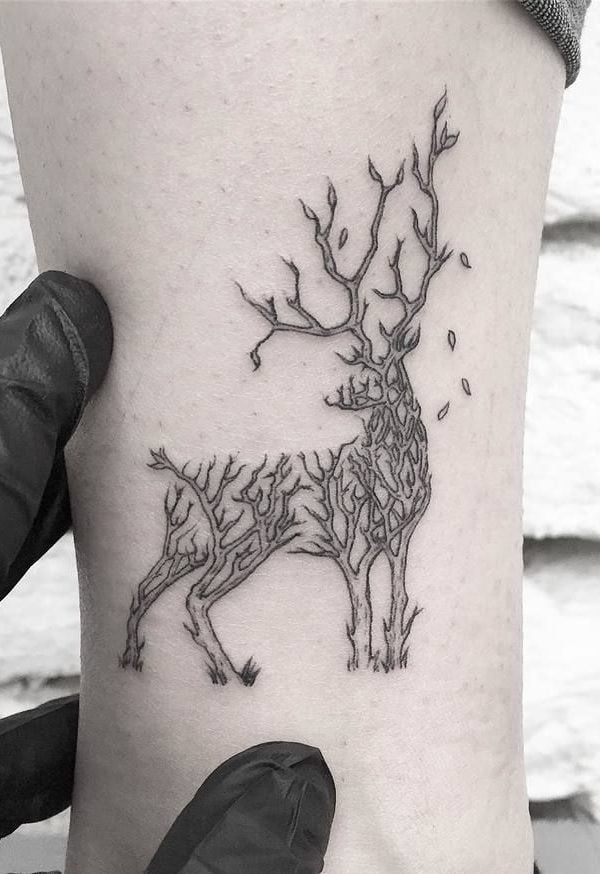 tatuajes de ciervos venados 24