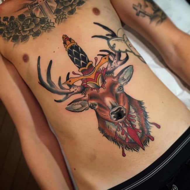 tatuajes de ciervos venados 8