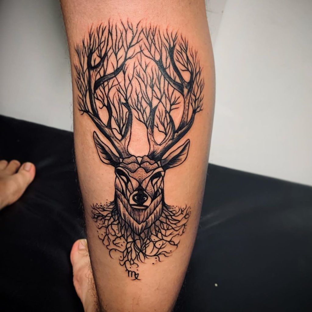 tatuajes de ciervos venados 9