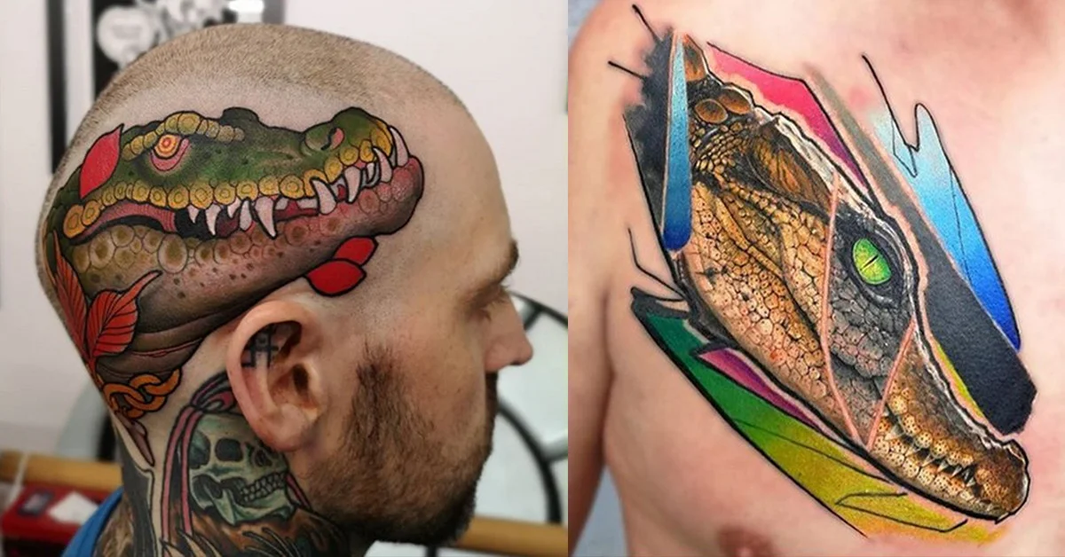 tatuajes de cocodrilos para novios
