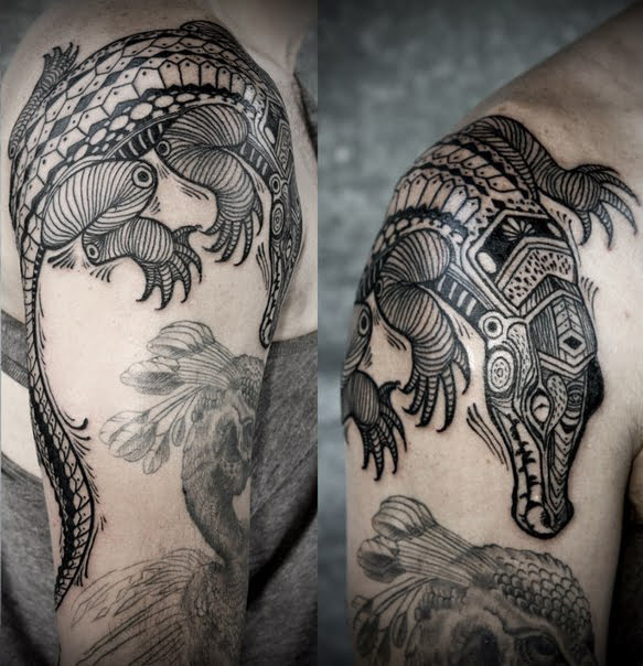 tatuajes de cocodrilos para parejas