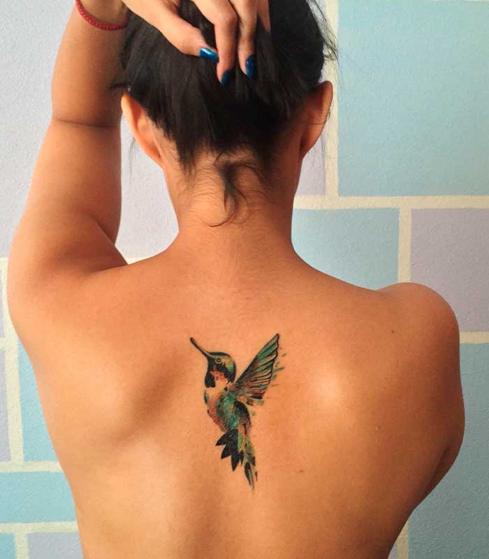 tatuajes de colibries para chicas
