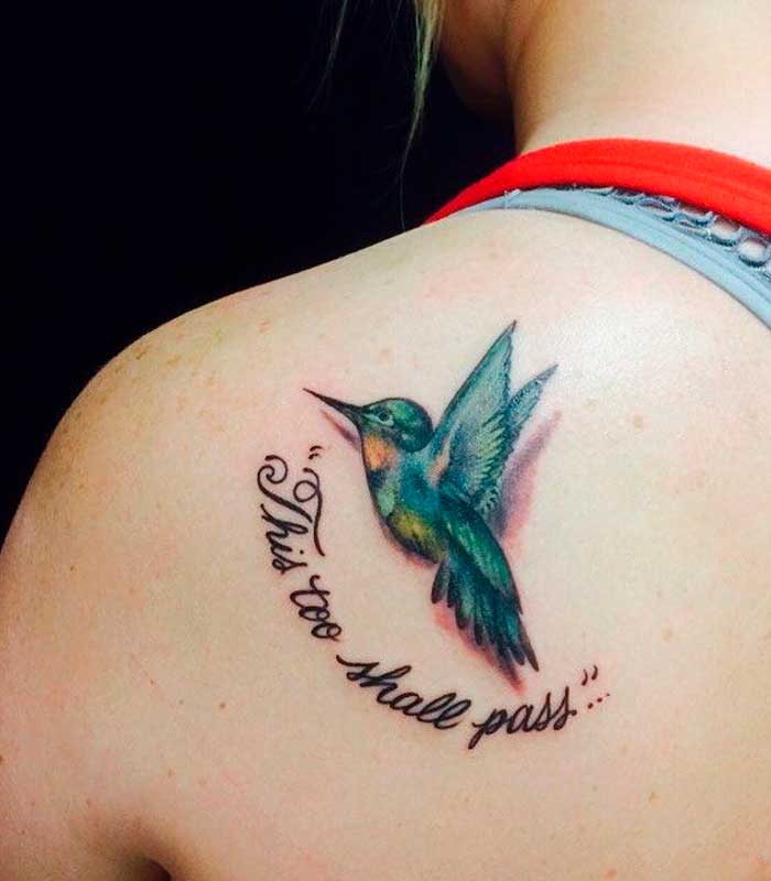 tatuajes de colibries para damas