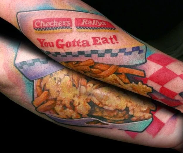 Tatuajes de comidas, bebidas y frutas: 🍔🍍🍷 + 100 imágenes 23 tatuajes de comidas 10