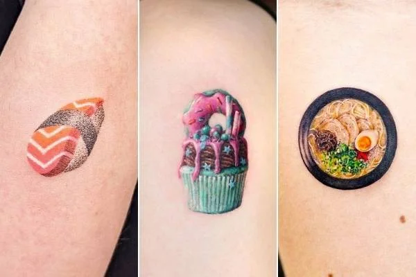 Tatuajes de comidas, bebidas y frutas: 🍔🍍🍷 + 100 imágenes 19 tatuajes de comidas 15