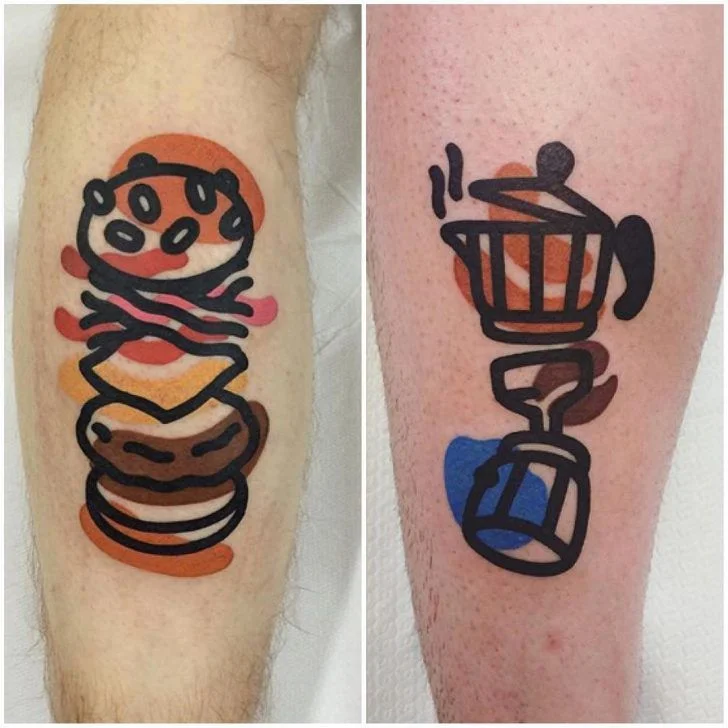 Tatuajes de comidas, bebidas y frutas: 🍔🍍🍷 + 100 imágenes 27 tatuajes de comidas 7