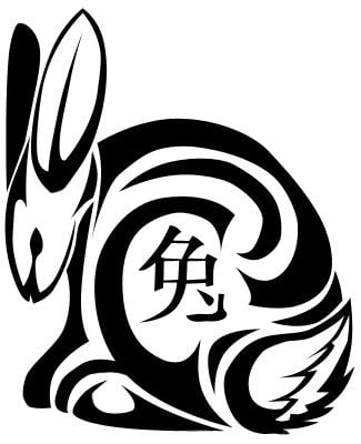tatuajes de conejos chinos