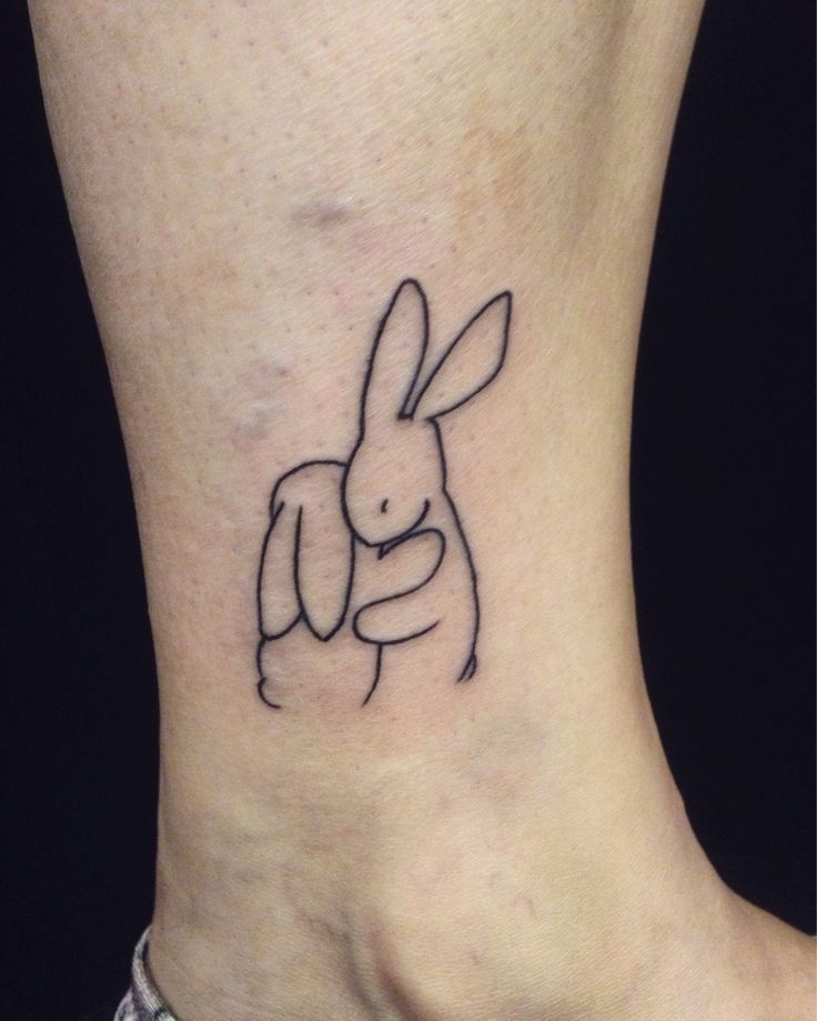 tatuajes de conejos para novios