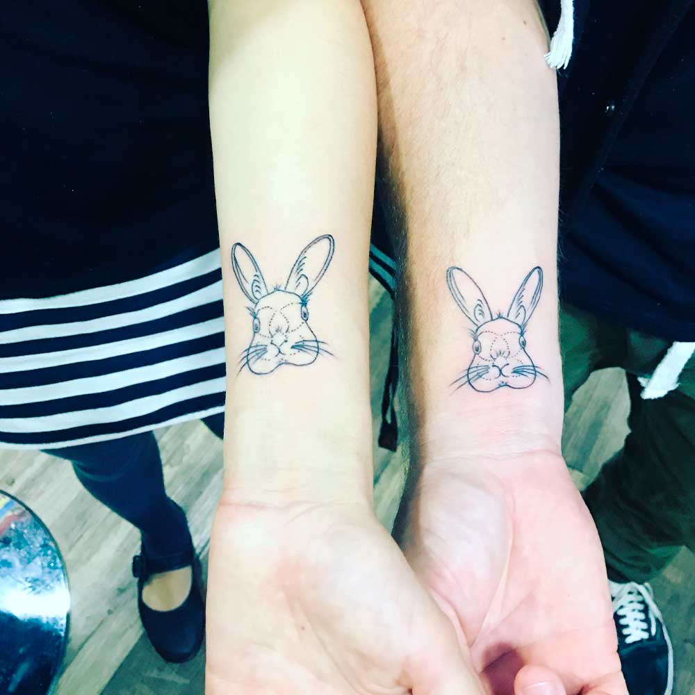 tatuajes de conejos para parejas