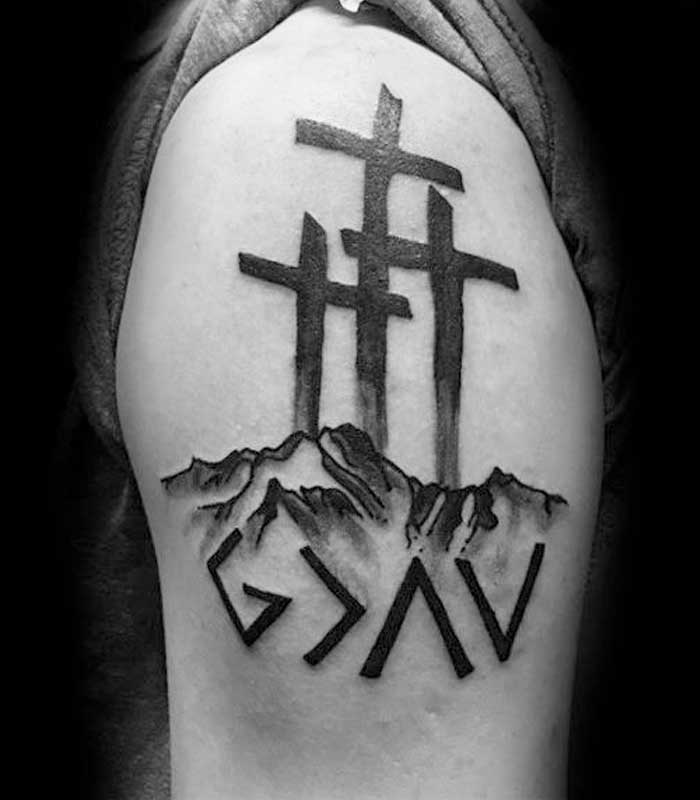 tatuajes de cruces cristianas