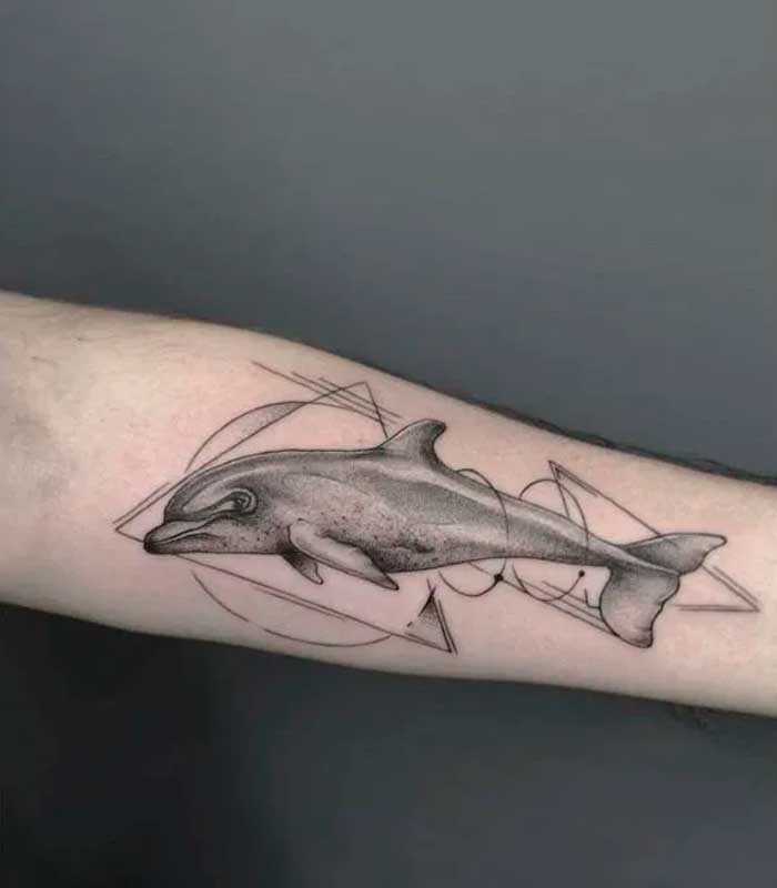 tatuajes de delfines para caballeros