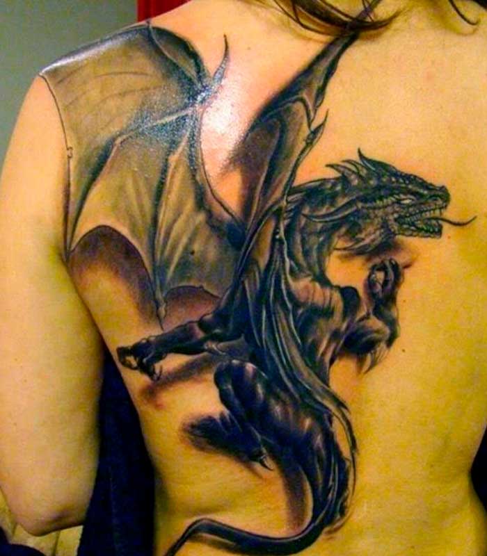 tatuajes de dragones realistas