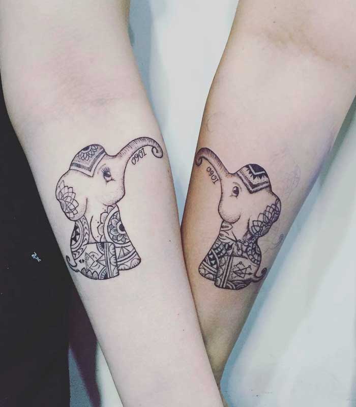 tatuajes de elefantes para enamorados