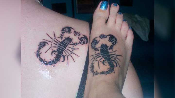 tatuajes de escorpiones para parejas