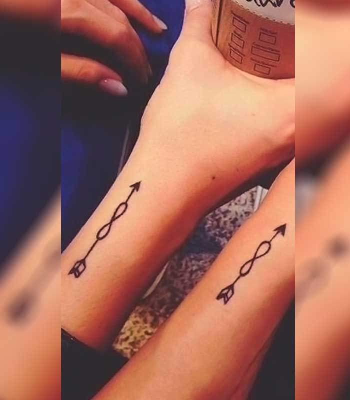 tatuajes de flechas infinito