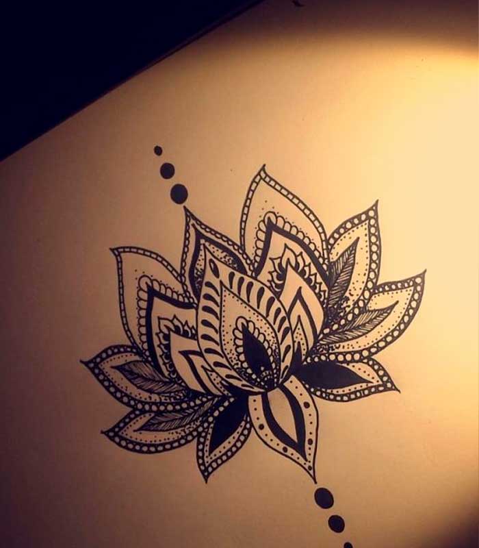 tatuajes de flor de loto