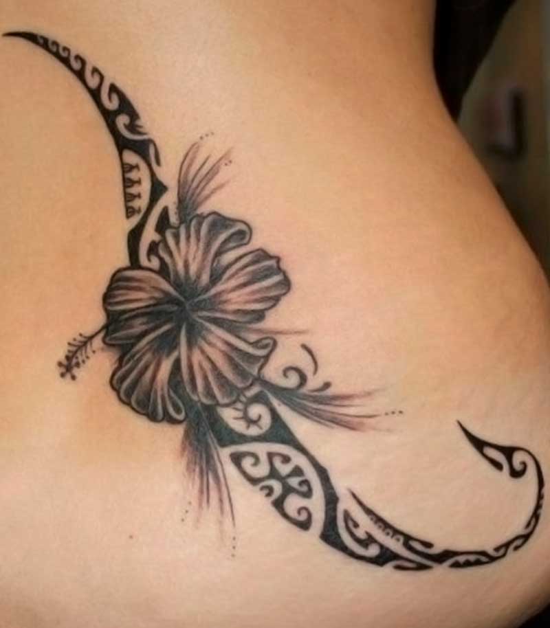 tatuajes de flores polinesias 2