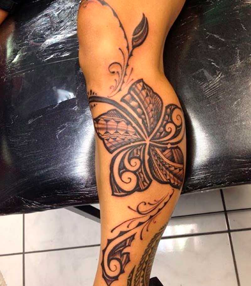 tatuajes de flores polinesias 3