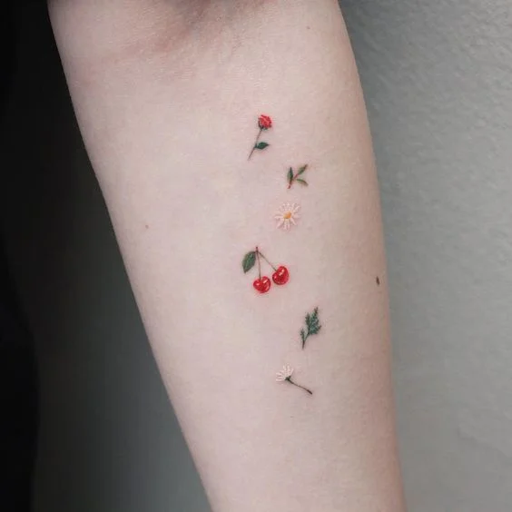 Tatuajes de comidas, bebidas y frutas: 🍔🍍🍷 + 100 imágenes 72 tatuajes de frutas 10