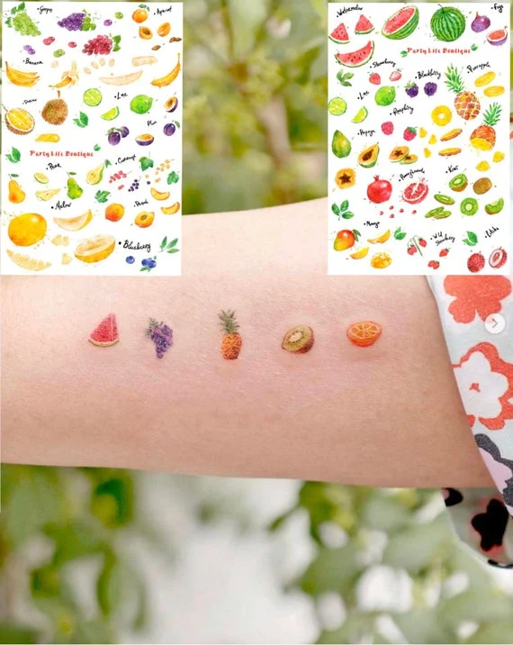 Tatuajes de comidas, bebidas y frutas: 🍔🍍🍷 + 100 imágenes 77 tatuajes de frutas 15