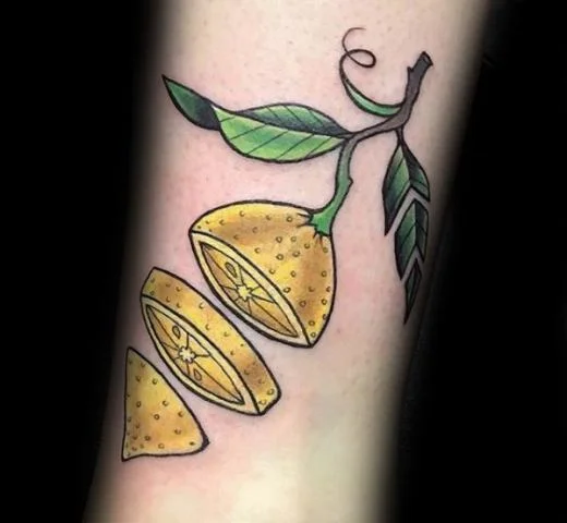 Tatuajes de comidas, bebidas y frutas: 🍔🍍🍷 + 100 imágenes 85 tatuajes de frutas 23