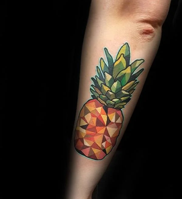 Tatuajes de comidas, bebidas y frutas: 🍔🍍🍷 + 100 imágenes 90 tatuajes de frutas 28