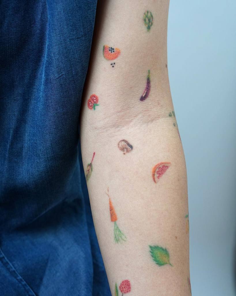tatuajes de frutas 32