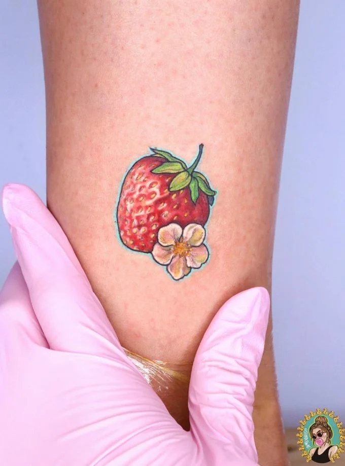 Tatuajes de comidas, bebidas y frutas: 🍔🍍🍷 + 100 imágenes 70 tatuajes de frutas 8