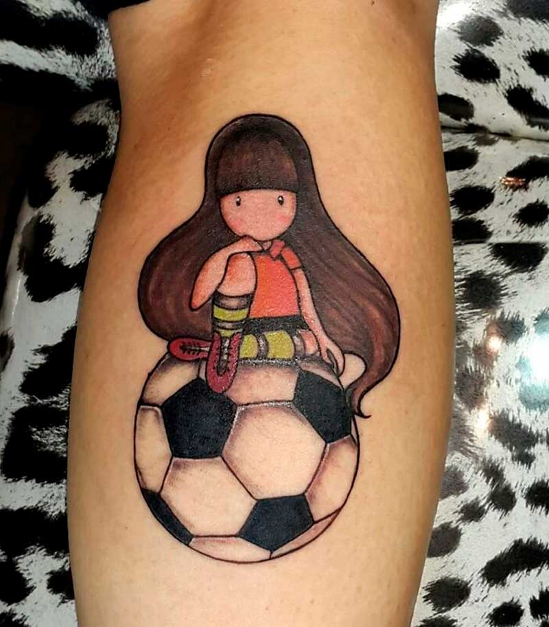 tatuajes de futbol para mujeres